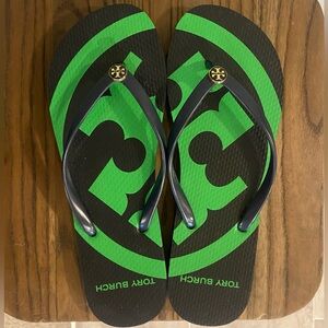 New Tory Burch Flip Flops, Size 9